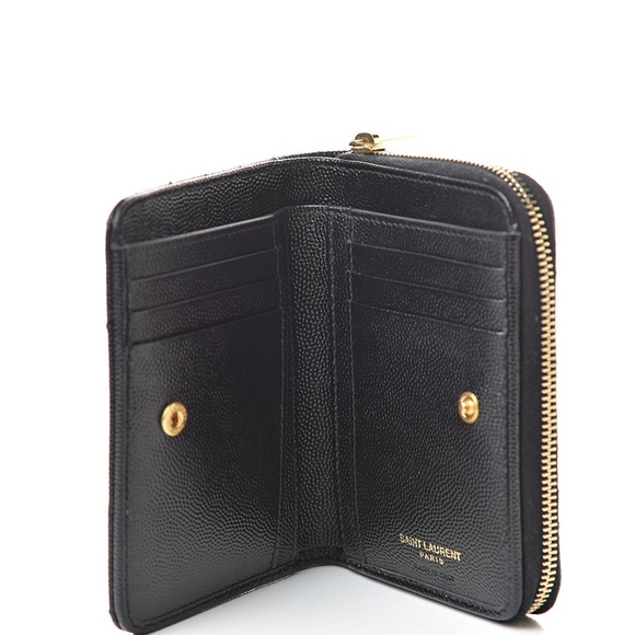 Saint Laurent Grain De Poudre Matelasse Wallet - Picture 3 of 5